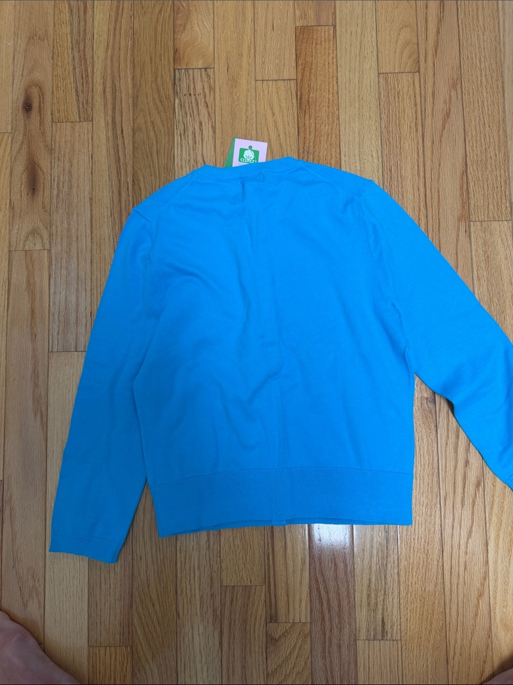 Lilly Pulitzer Bright Turquoise Blue Button-Front Cardigan - Picture 4 of 4